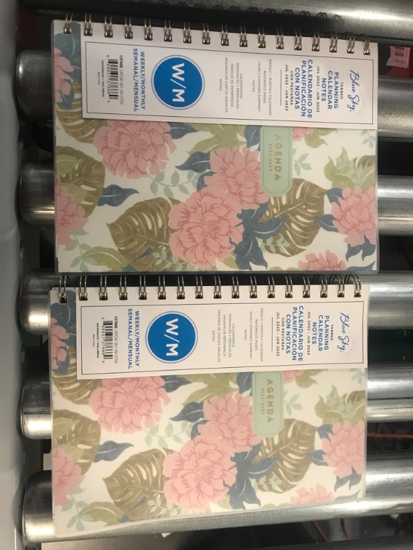 Photo 2 of 2022-23 Spanish Academic Planner Frosted Notes Weekly/Monthly 5.875"x8.625" Gia - Blue Sky