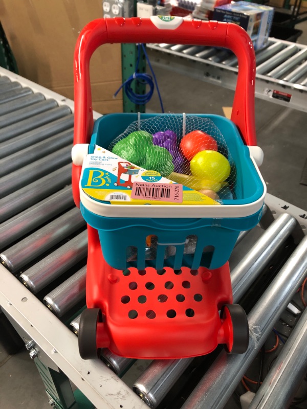 Photo 2 of B. play - Shopping Cart  Play Food - Shop  Glow Toy Cart