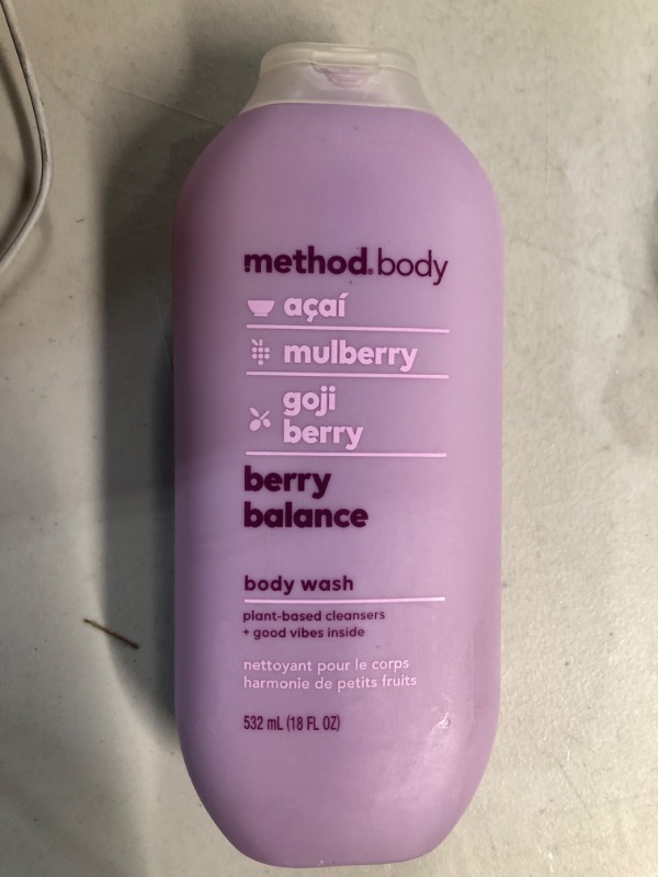 Photo 2 of *NEW* Method Body Wash Berry Balance 18 Fl Oz, 2 PACK