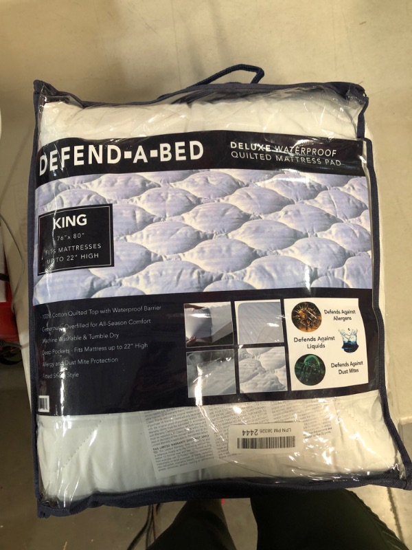 Photo 2 of *NEW* Classic Brands Defend-A-Bed Deluxe Quilted Waterproof Mattress Protector, King