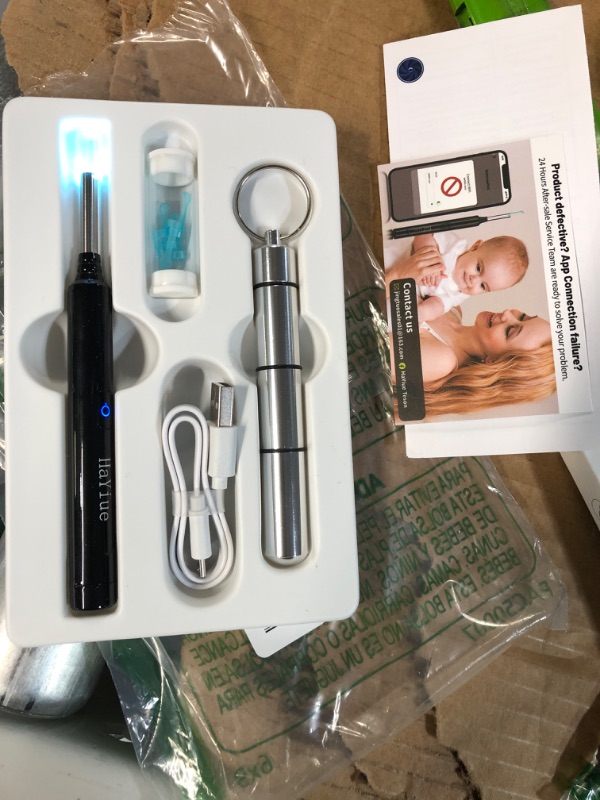 Photo 2 of Ear Wax Removal with Camera, Earwax Remover Tool, 1296P FHD Wireless Ear Otoscope with 6 LED Lights