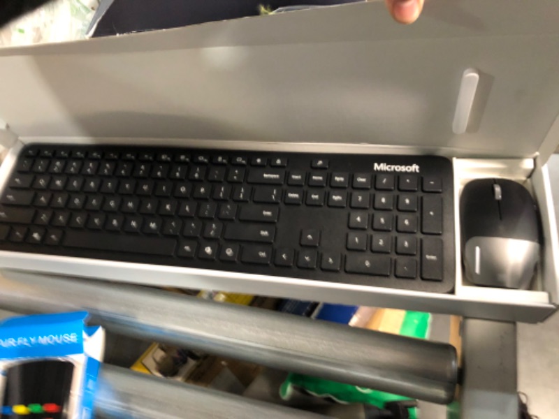 Photo 2 of Microsoft Bluetooth Desktop - Matte Black. Slim, Compact, Wireless Bluetooth Keyboard and Mouse Combo