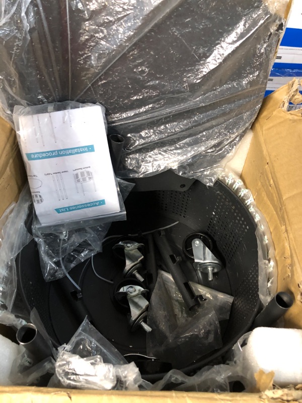 Photo 1 of JAQ Rotating Fruit Basket, 5-Tier Metal Sturdy Kitchen Storage Rack Shelf Carts 