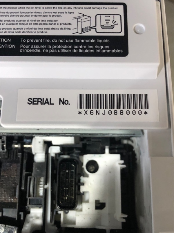 Photo 8 of **INK WELLS MIGHT BE CLOGGED**
Epson EcoTank ET-2760 Wireless Color All-in-One Supertank Inkjet Printer, White - Print Scan Copy - 10.5 ppm, 5760 x 1440 dpi AODYANG