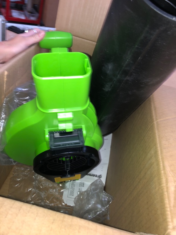 Photo 3 of Greenworks 12 Amp 2-Speed (230 MPH / 375 CFM) Blower / Vacuum