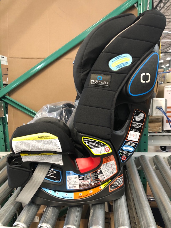 Photo 3 of Graco 4Ever 4 in 1 Car Seat featuring TrueShield Side Impact Technology with TrueShield Technology Ion Balck/Gray