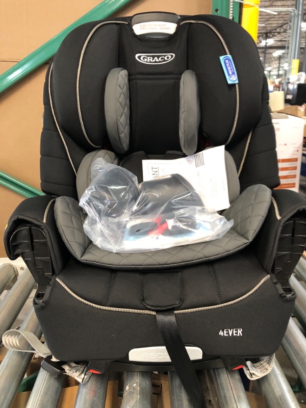 Photo 2 of Graco 4Ever 4 in 1 Car Seat featuring TrueShield Side Impact Technology with TrueShield Technology Ion Balck/Gray