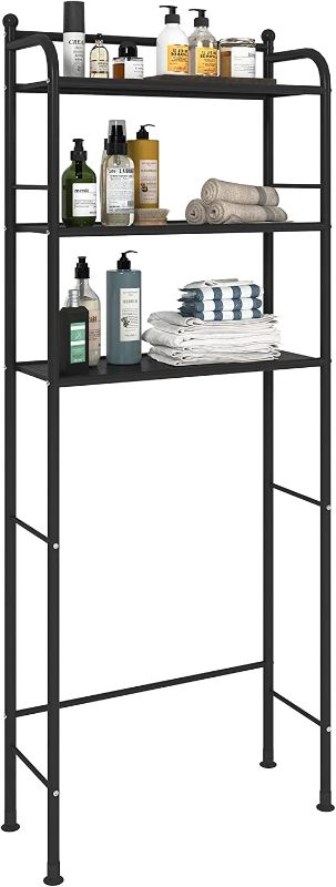 Photo 1 of (Similar to stock photo) Over the toilet Storage Rack BLACK 29.3x10.8x3.5iches Three Tier 