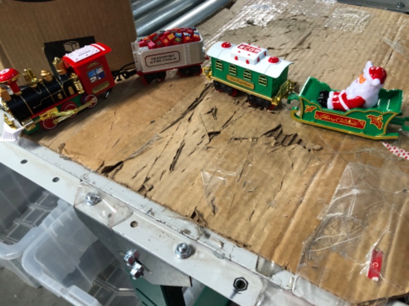 Photo 2 of **A TRAIN LATCH IS BROKEN**Christmas Toy Train Set for Around & Under The Tree