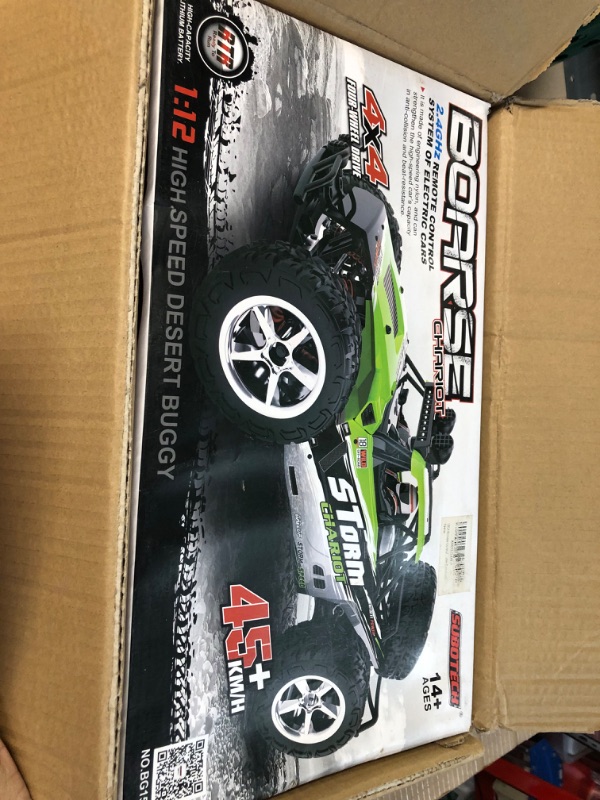 Photo 3 of FMTStore 1:12 Scale RC CAR Desert Buggy High Speed 30MPH+ 4x4 Fast Race Cars RTR Racing 4WD Electric Power 2.4GHz Radio Remote Control Off Road Truck (Assorted Color: Black, Gray)