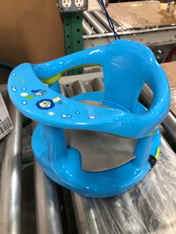 Photo 4 of Baby Bath Seat for Babies 6 to 18 Months / Non-Slip Infants Toddlers Taking Bath by Sitting in Bath Tub Chair 2022 Upgraded (Blue)