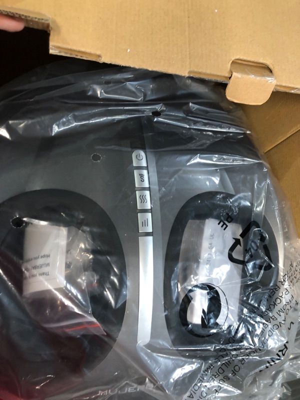 Photo 1 of Foot Massager Machine with Heat, Full-Cover Shiatsu Foot Massager, 3 Modes, 3 Intensity Deep Kneading Foot Massager, Remote Control, Up to Size 12
