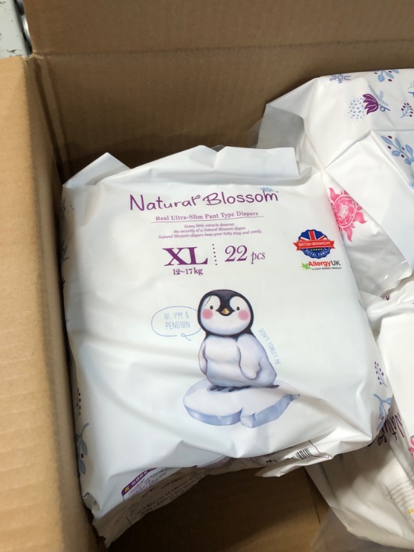 Photo 1 of Natural Blossom Easy Pull-up Diaper Pants | Size (5) 3T-4T (26-37 lbs) |(22ea*4packs) | (88 Count)