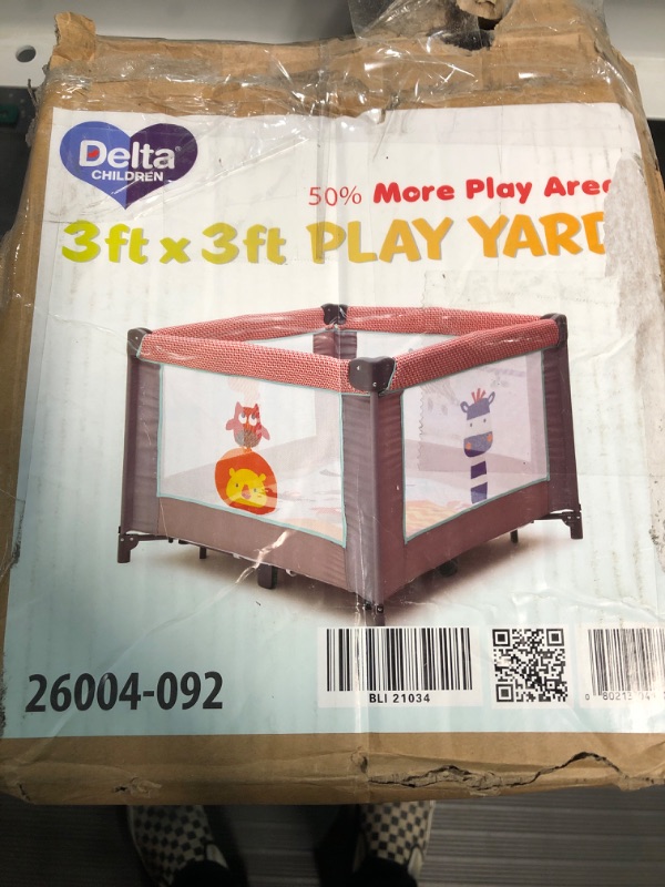 Photo 2 of Delta Children Play Yard, Safari Fun, 36" x 36"