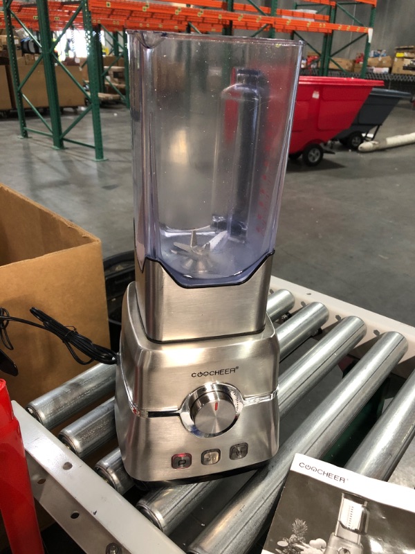 Photo 2 of * USED * Blender Smoothie Maker, COOCHEER 1800W Blender for Shakes and Smoothies with High-Speed Professional Stainless Countertop