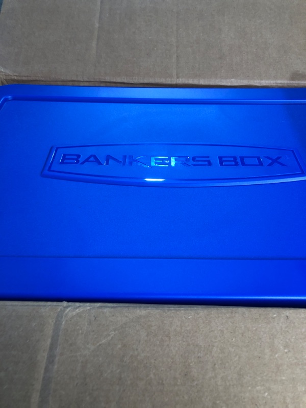 Photo 2 of * BROKEN LOCK * Bankers Box Heavy Duty 20" Plastic Letter File Box