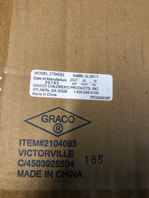 Photo 2 of * USED * Graco Slimfit 3-in-1 Car Seat, Galactic SlimFit Galactic