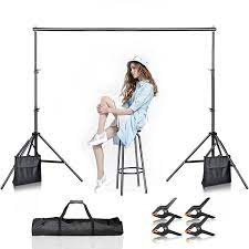 Photo 2 of Backdrop Stand 10ft x 7ft, Adjustable Photo Studio Backdrop