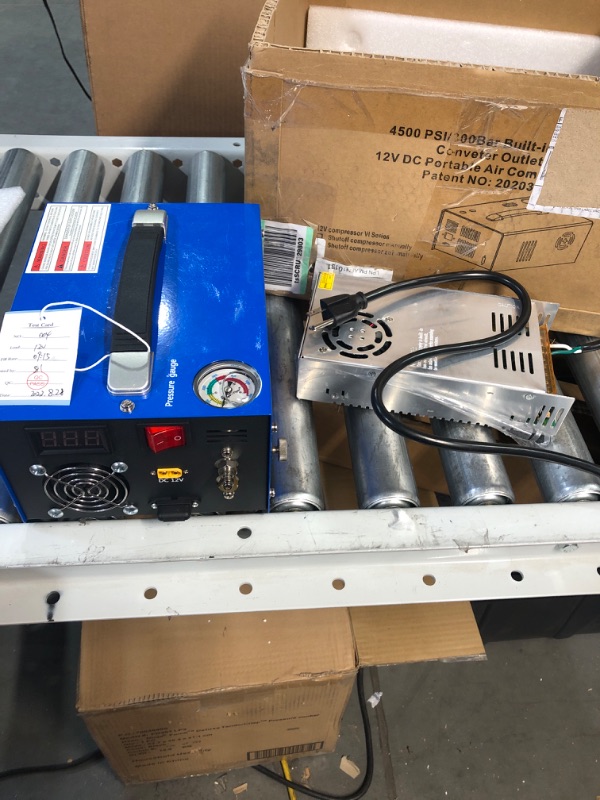 Photo 2 of * MISSING PARTS * Set-pressure PCP Air Compressor, Auto-Stop, 4500Psi/30Mpa Oil/Water-Free High Pressure Air Compressor Pump, Powered by Car 12V DC or Home 110V AC Auto-Stop Version