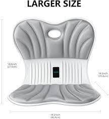 Photo 1 of MIETA Ergonomic Large Size Back Support Chair, Back Posture Corrector and Lumbar Support for Back Pain Relief, Integrated molding, Ideal for Office Chairs and Home Work?Grey?