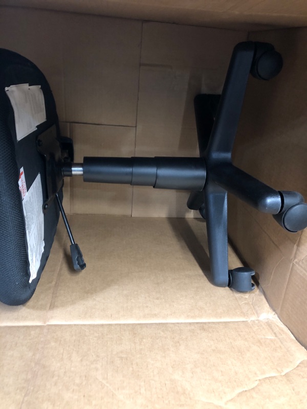 Photo 2 of * USED * Amazon Basics Low-Back, Upholstered Mesh, Adjustable, Swivel Computer Office Desk Chair, Black 
