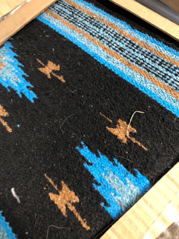 Photo 1 of * USED * Weaver Contoured 31inx32in Felt Saddle Pad Black/Blue