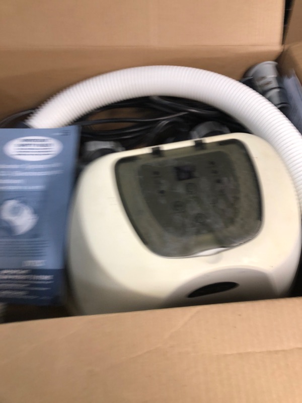 Photo 2 of * USED * INTEX 26669EG QS1200 Krystal Clear Saltwater System with E.C.O. (Electrocatalytic Oxidation) for up to 15000 Gallon Above Ground Pools For Pools up to 15,000 Gallons Saltwater System with E.C.O. (Electrocatalytic Oxidation)