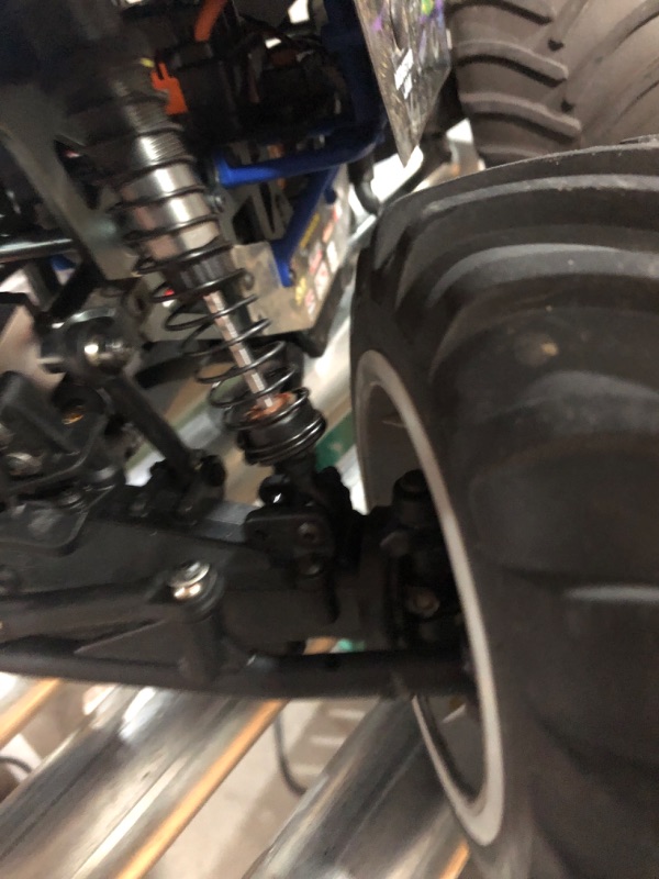 Photo 1 of * MAJOR DAMAGE * Losi RC Truck LMT 4 Wheel Drive Solid Axle Monster Truck RTR Battery and Charger Not Included Son-uva Digger LOS04021T2 Blue