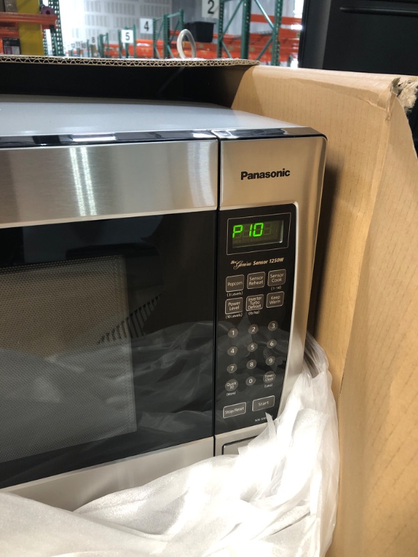 Photo 6 of * DAMAGED * Panasonic Microwave Oven NN-SN966S Stainless Steel Countertop/Built-In with Inverter Technology and Genius Sensor, 2.2 Cubic Foot, 1250W Inverter Keypad