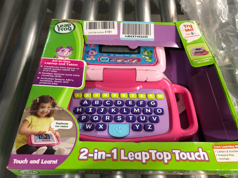 Photo 2 of LeapFrog 2-in-1 LeapTop Touch, Pink Pink Standard Packaging