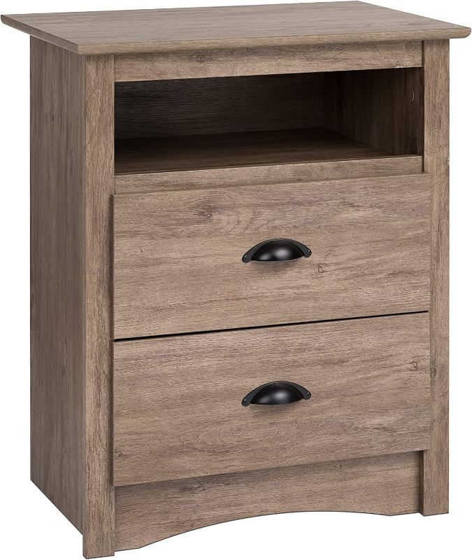 Photo 1 of -USED-Prepac Sonoma Nightstand with Open Shelf, Drifted Gray 