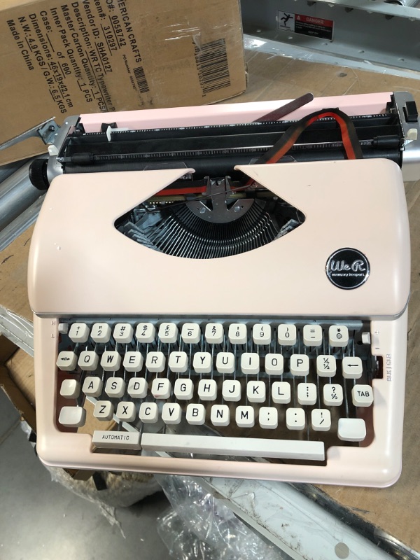 Photo 2 of We R Memory Keepers 0718813102971 Typewriter Typecast-Pink