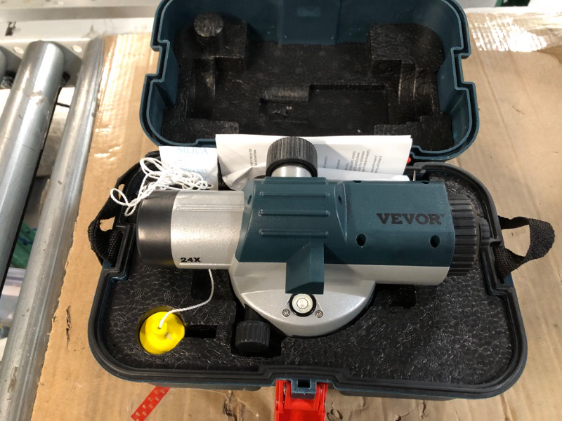 Photo 2 of VEVOR Automatic Optical Level 24X Optical Auto Level Kit High Precision Height/Distance/Angle Level Measure Builders Level
