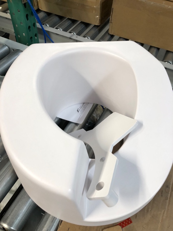 Photo 2 of Maddak SP Ableware Elevated Toilet Seat, Left Cutout, Left Standard,