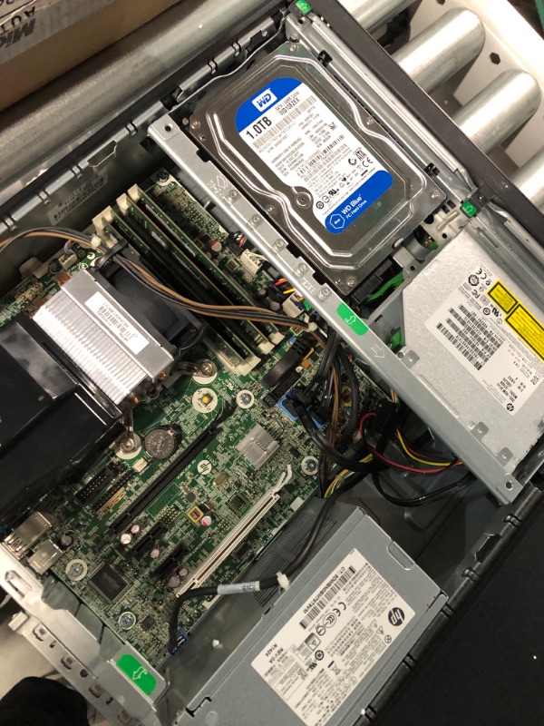 Photo 1 of HP EliteDesk 800 G1 SFF High Performance Business Desktop Computer, Intel Quad Core i5-4590 upto 3.7GHz, 16GB RAM, 1TB HDD, 256GB SSD (boot), DVD, WiFi, Windows 10 Professional (Renewed) HP Desktop *parts*