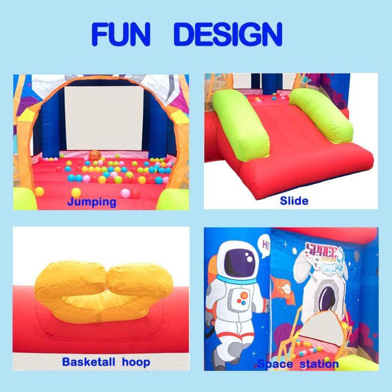 Photo 3 of (READ NOTES) WELLFUNTIME Inflatable Bounce House Jumping Castle Slide