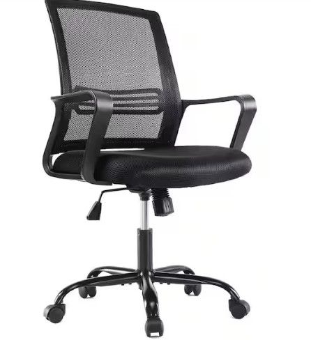 Photo 1 of Black Mesh Chair