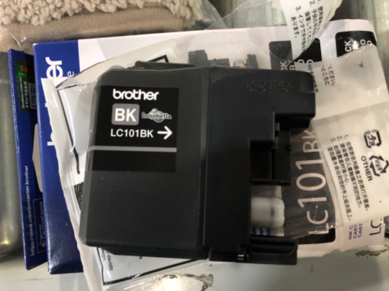 Photo 2 of **NOT TESTED**Brother Genuine Standard Yield Black Ink Cartridge, LC101BK, Replacement Black Ink, Page Yield Upto 300 Pages, LC101