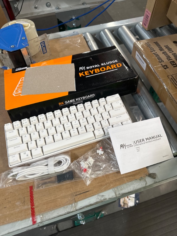 Photo 1 of Visit the RK ROYAL KLUDGE Store
4.5 out of 5 stars 4.5 (10,145) Reviews
RK ROYAL KLUDGE RK61 Wireless 60% Triple Mode BT5.0/2.4G/USB-C Mechanical Keyboard, 61 Keys Bluetooth Mechanical Keyboard, Compact Gaming Keyboard with Software (Hot Swappable Blue Sw