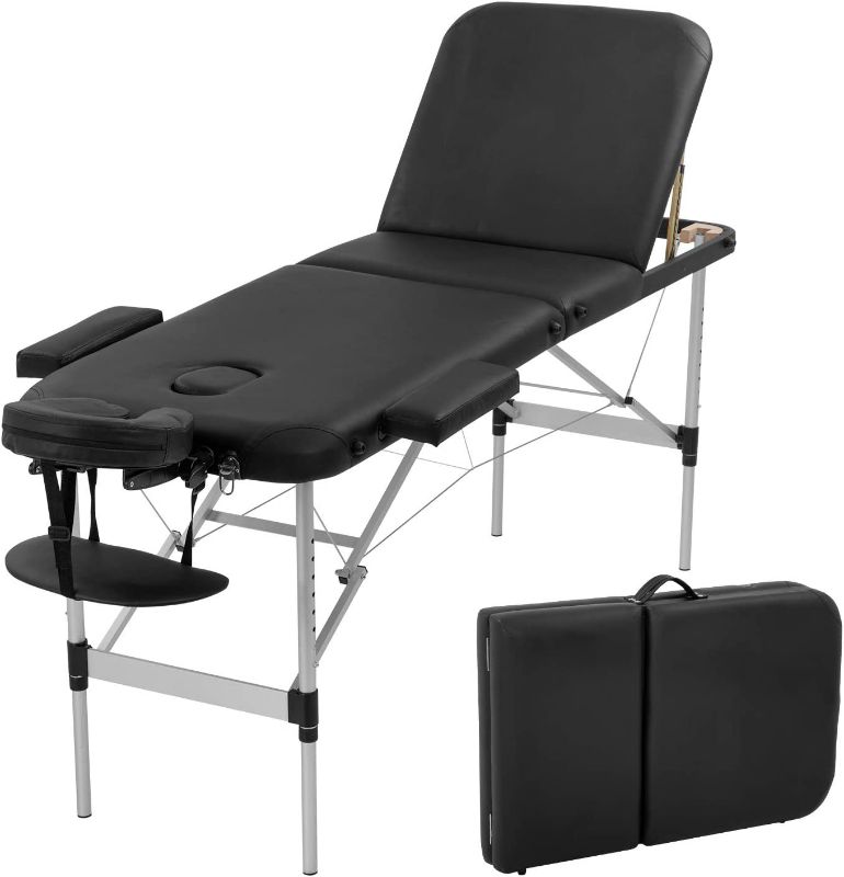 Photo 1 of ***BAG GOT MINOR CUT DURING INSPECTION** Aluminium Massage Table Portable Massage Bed