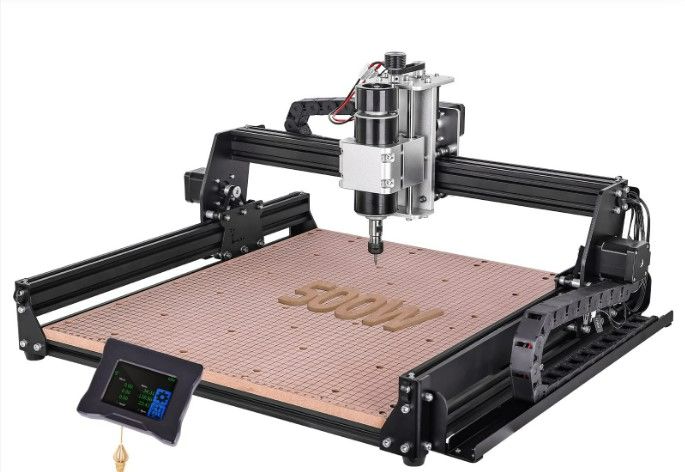 Photo 1 of **USED/SEE NOTES** LAKIX CNC Router Machine, 4540 CNC Wood  with 500W Spindle 3-Axis Engraving Milling Machine for Woodworking Metal Acrylic MDF Nylon Carving Cutting Arts and Crafts DIY Design