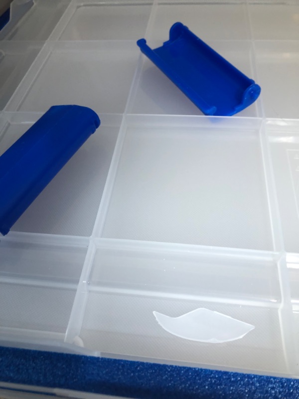 Photo 2 of **Missing Pieces** IRIS USA 70 Quart WEATHERPRO Plastic Storage Box with Durable Lid and Seal and Secure Latching Buckles 3 Pack 