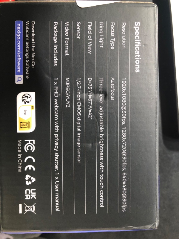 Photo 2 of See Notes NexiGo StreamCam N930E with Software, 1080P Webcam with Ring Light and Privacy Cover, Auto-Focus, Plug and Play