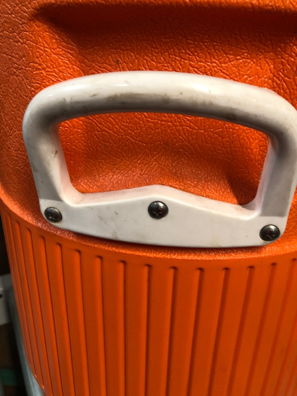 Photo 5 of **See Notes/Damaged** Igloo 5 Gallon Portable Sports Cooler with Flat Seat Lid 5 gal Orange