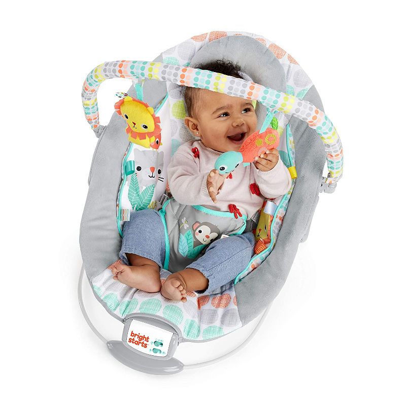 Photo 1 of Bright Starts Whimsical Wild Comfy Baby Bouncer Seat with Soothing Vibration and Music