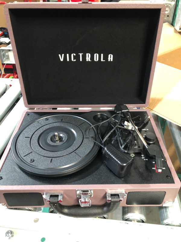 Photo 2 of **NOT TESTED**Victrola Vintage 3-Speed Bluetooth Portable Suitcase Record Player 