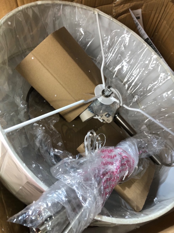 Photo 1 of *BOX HAS BEEN OPENED** Sea Gull Lighting 6628003-962 Nance Three-Light Pendant Hanging Modern Light Fixture, Brushed Nickel Finish