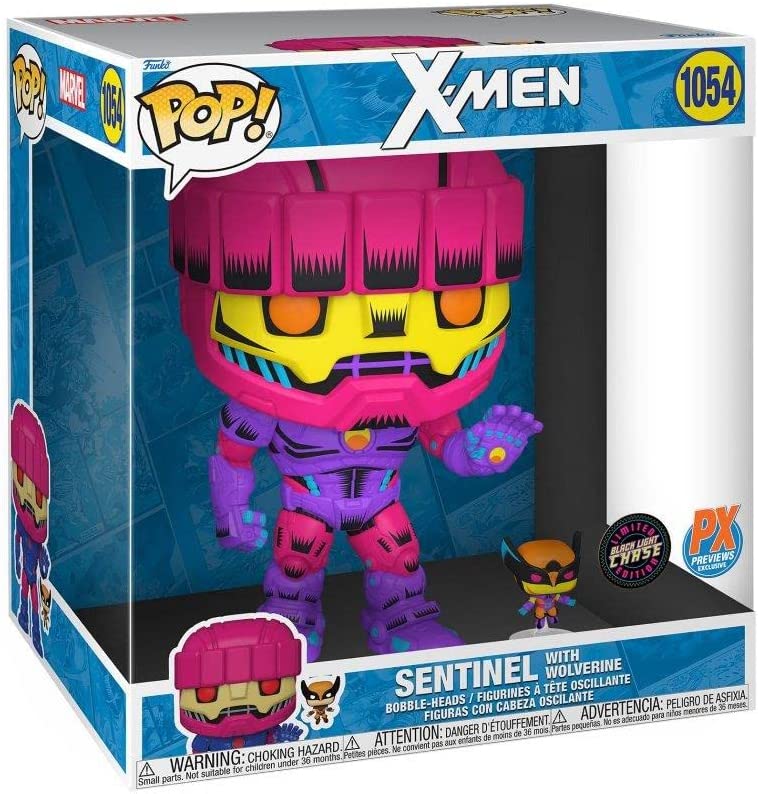 Photo 1 of **SEE NOTES** Funko Pop! Jumbo: X-Men Sentinel with Wolverine Previews Exclusive Vinyl Figure
