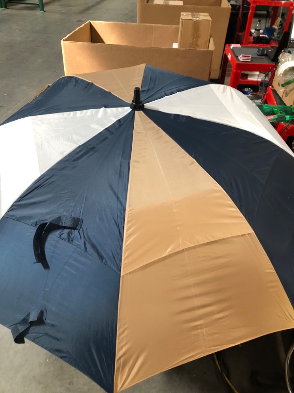 Photo 1 of Shedrain Tri Color Air Vent Golf Umbrella, Multicolour 4ft tip to tip 