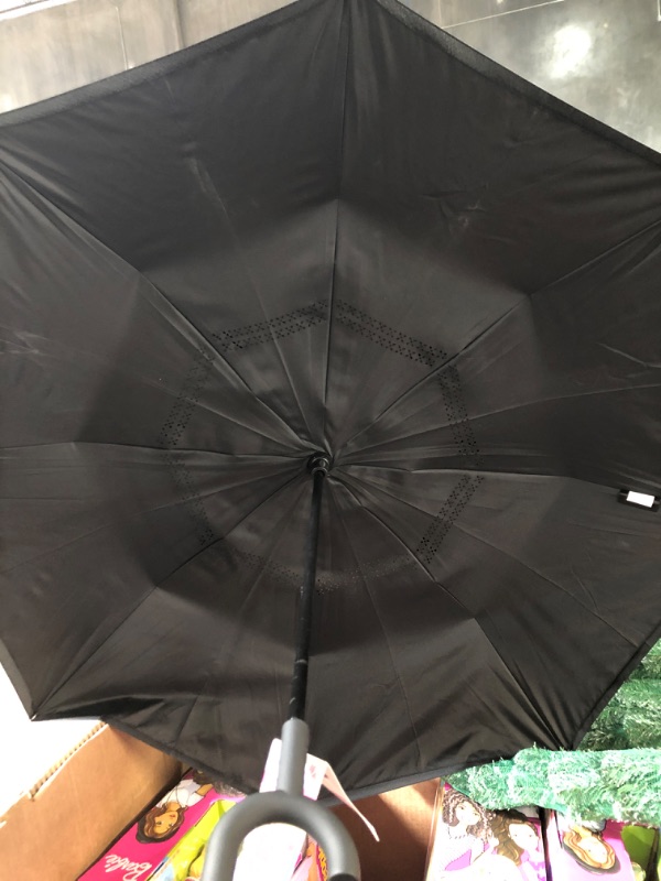 Photo 3 of ShedRain Reversible Women's UnbelievaBrella Stick Umbrella - Black